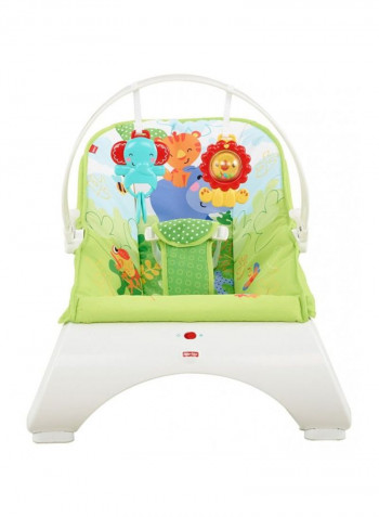 Rainforest Friends Comfort Curve Bouncer - Green/Yellow/Red