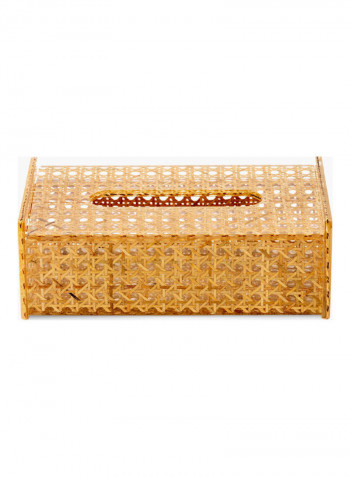 Tissue Holder Box Gold 26x13x8cm
