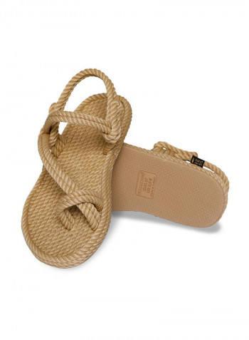 Casual Rope Sandals Beige