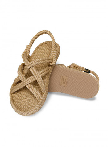 Casual Rope Sandals Beige
