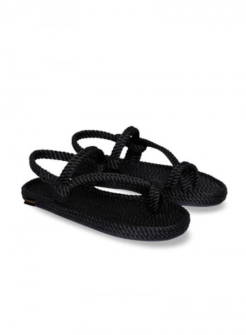 Casual Rope Sandals Black