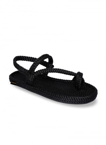 Casual Rope Sandals Black