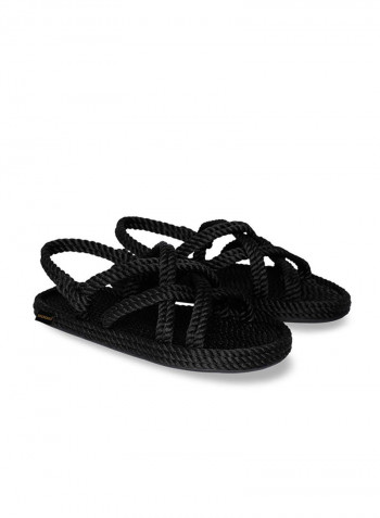 Casual Rope Sandals Black