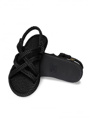 Casual Rope Sandals Black