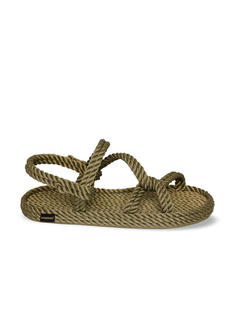 Casual Rope Sandals Khaki