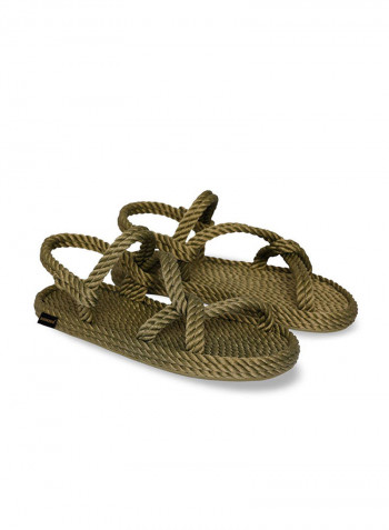 Casual Rope Sandals Khaki