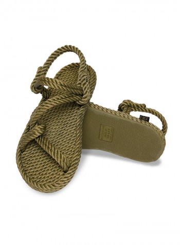 Casual Rope Sandals Khaki