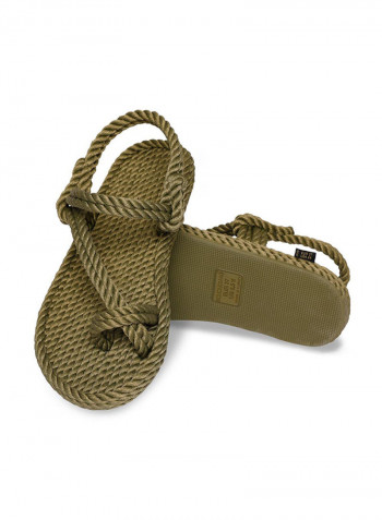 Casual Rope Sandals Khaki