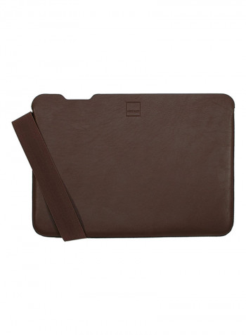 Skinny Leather Laptop Sleeve For Apple MacBook 12 Brown