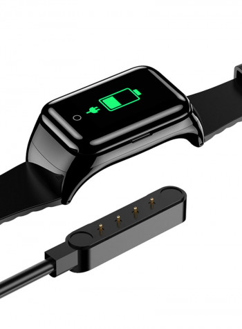 2-In-1 Smart Watch With TWS Earbuds Black