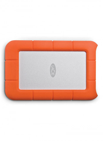Rugged Mini Portable Hard Drive 1TB Orange/White