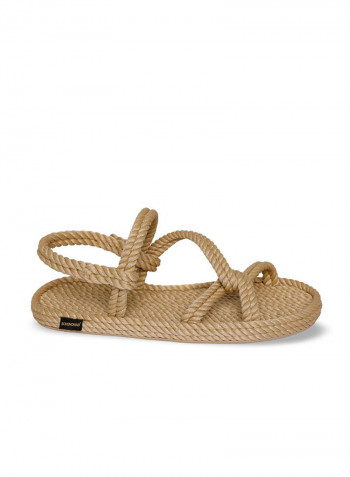 Casual Rope Sandals Beige