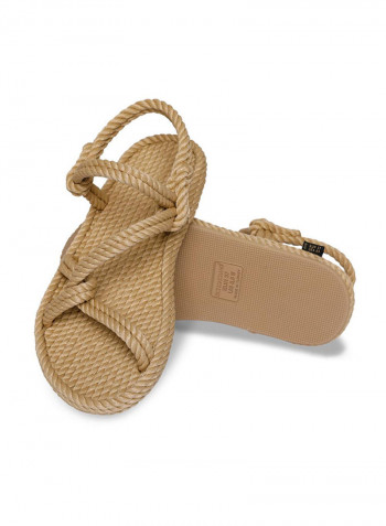 Casual Rope Sandals Beige