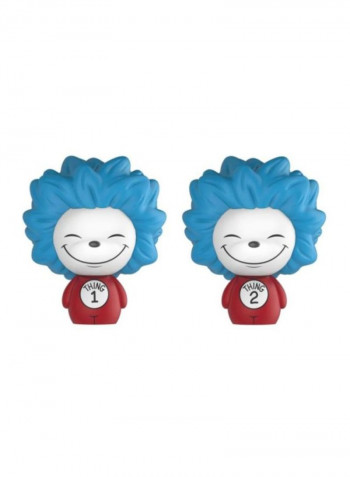 Pack Of 2 Dorbz Dr. Seuss Thing 1 And Thing 2 Bobblehead 13023 3inch