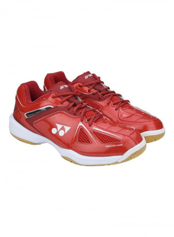 Lightweight Lace-Up Badminton Shoes Red/White