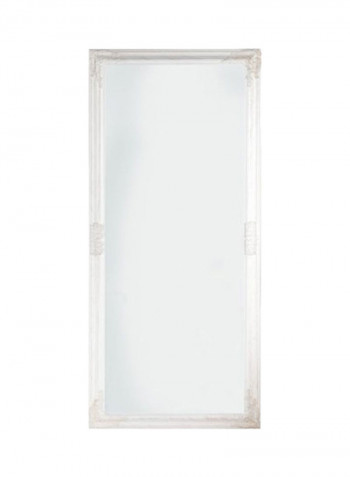 Rude Floor Mirror Clear/White 162x72x3centimeter