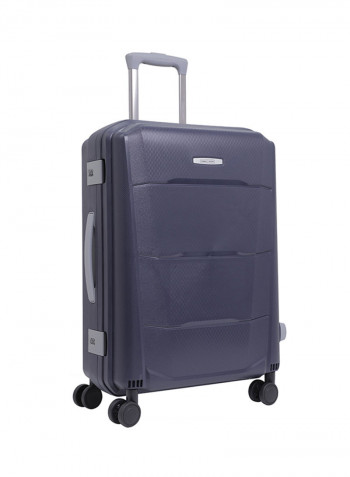 3-Piece Campio Hardside Luggage Trolley Set Blue