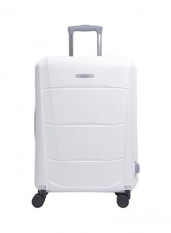 Campio Hardside 3 Piece Luggage Trolley Set White