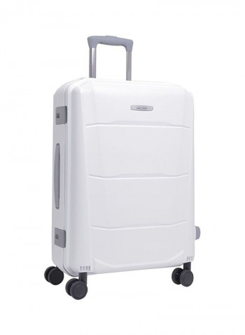 Campio Hardside 3 Piece Luggage Trolley Set White