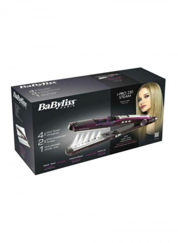 Steamionic Titanium Straightener Purple/Black/Silver 32.4x13x6.5cm