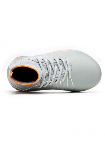 Professional Football Soccer Shoes Grey/Orange