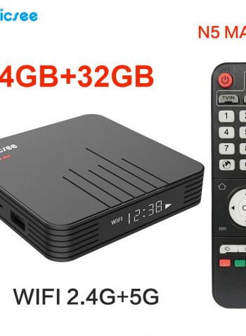 N5 Smart Android TV Box LU-V5-559 Black