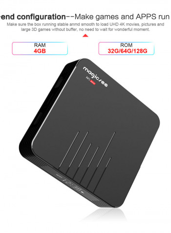 N5 Smart Android TV Box LU-V5-559 Black