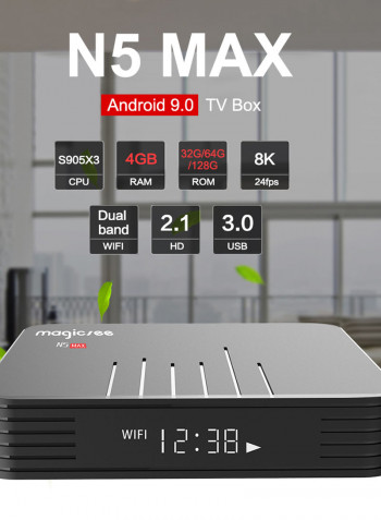N5 Smart Android TV Box LU-V5-559 Black
