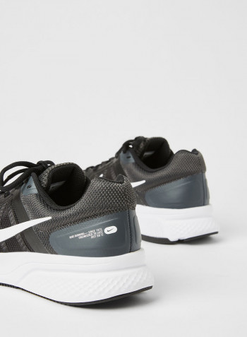Comfortable Lace-Up Sport Shoes Black