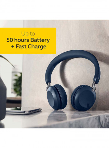 Elite 45h Wireless On-The-Ear Headphones - 50 Hrs Battery Life Navy