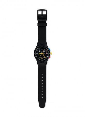 Black  Silicon Strap Watch
