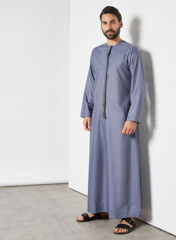Premium Arabi Kandora رمادي