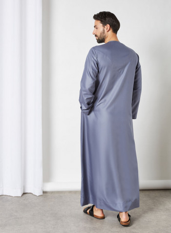 Premium Arabi Kandora رمادي