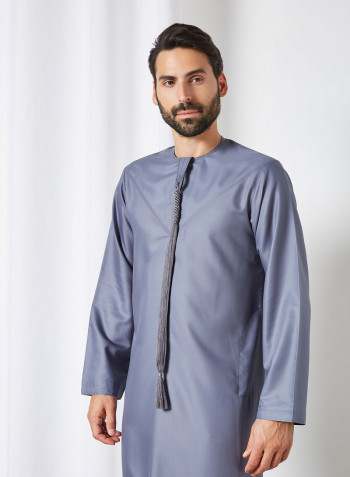 Premium Arabi Kandora رمادي