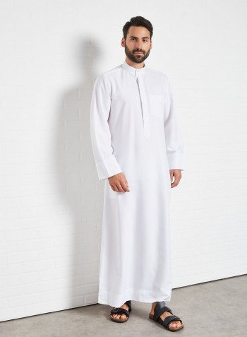 Premium Kuwaiti Kandora أبيض