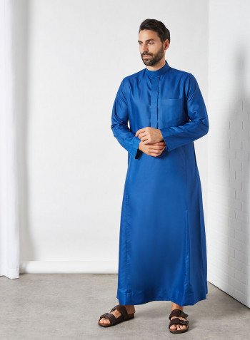 Premium Saudi Kandora أزرق