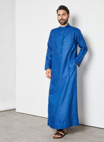 Premium Saudi Kandora أزرق