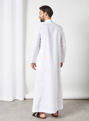 Premium Saudi Kandora أبيض