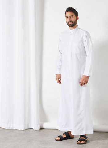 Premium Saudi Kandora أبيض