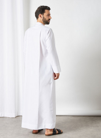 Premium Kuwaiti Kandora أبيض