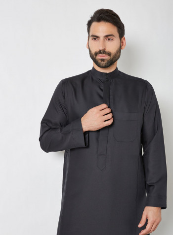 Premium Saudi Kandora Black