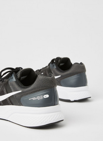 Lace-Up Comfortable Stylish Sports Shoes Black/White