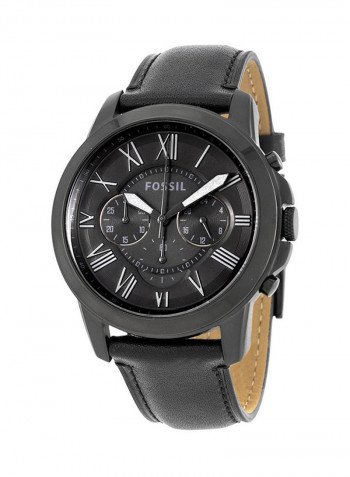 Men's Leather Chronograph Wrist Watch FS5132