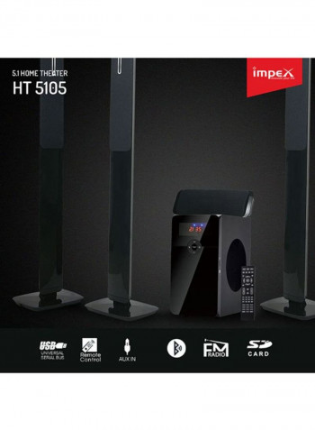 5.1 Channel Multimedia Speaker HT 5105 Black
