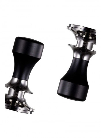 58.5mm Coffee Tamper with Handle Silver/Black