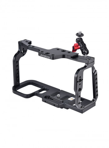 Camera Cage Stabilizer With Quick Release Mount Black