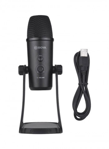 Professional Desktop USB Microphone BY-PM700 Black