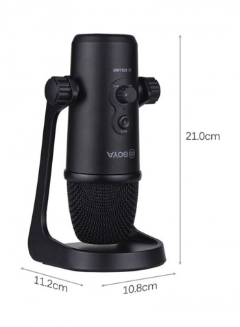 Professional Desktop USB Microphone BY-PM700 Black