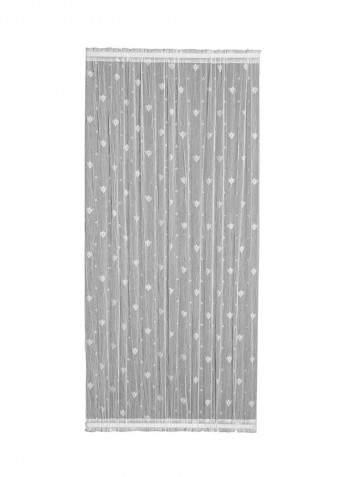 High Grade Bee Shape Printed Door Panel Grey 72 x 45 x 0.2inch