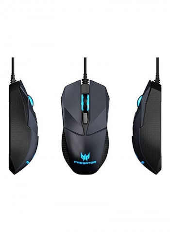 Predator Cestus 300 Rgb Gaming Mouse - Dual Omron Switches 70M Click Lifetime, On Board Memory And Programmable Buttons